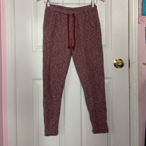 Harmony Burgundy Joggers - Picture 6 of 10